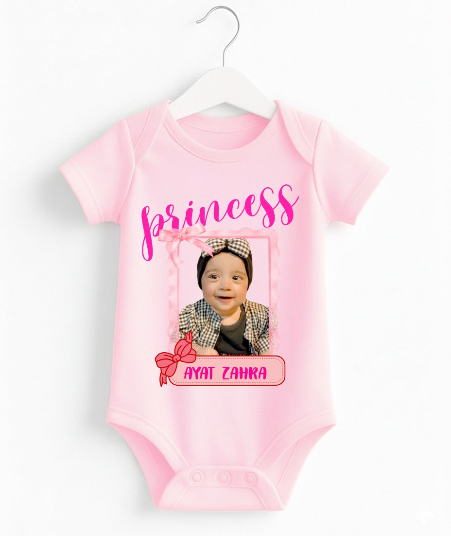 Custom Name And Pic Baby Romper | Personalized With Your Baby Pic And Name