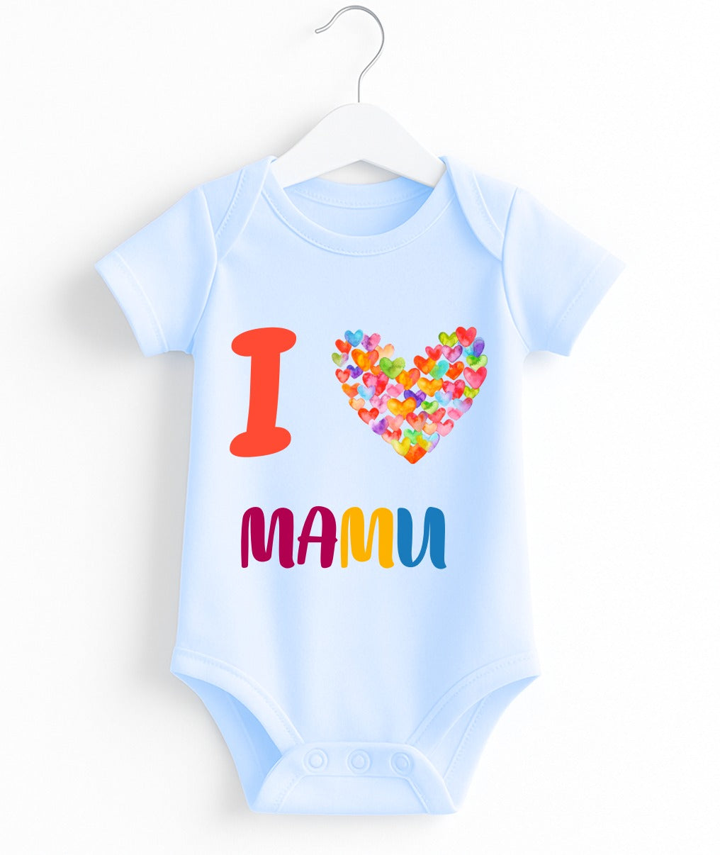 I Love Mamu | Customize Baby Romper