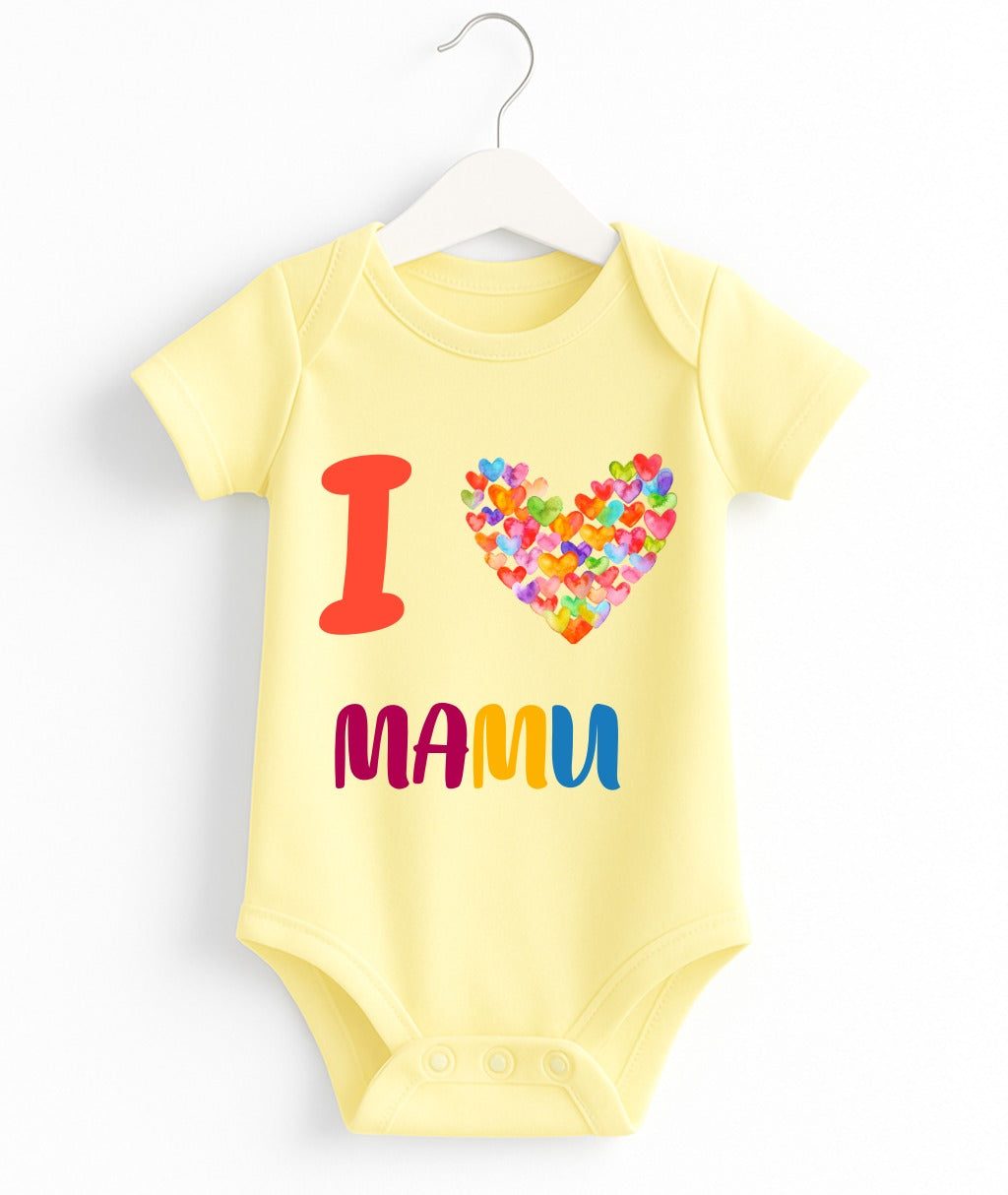 I Love Mamu | Customize Baby Romper