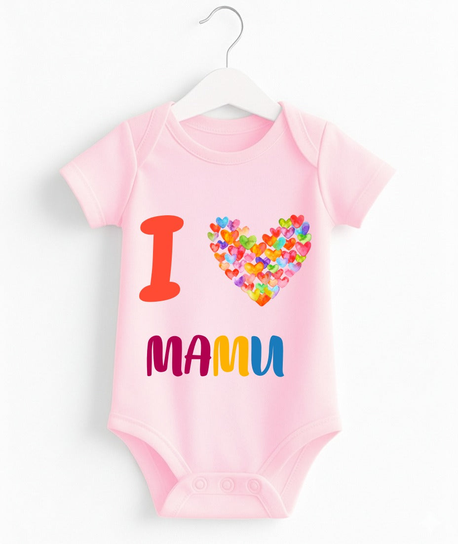 I Love Mamu | Customize Baby Romper