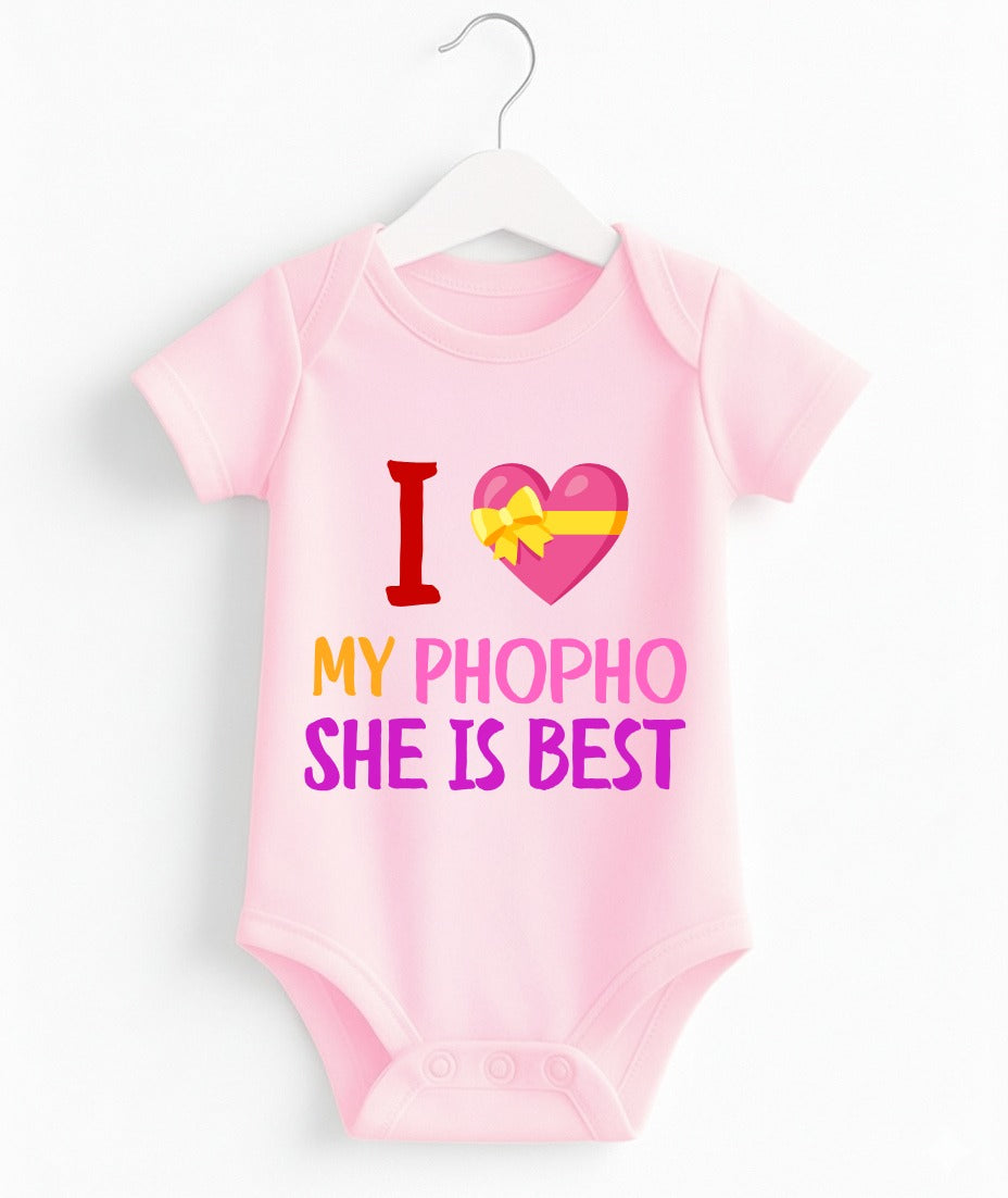 I Love My Phopho | Customize Baby Romper