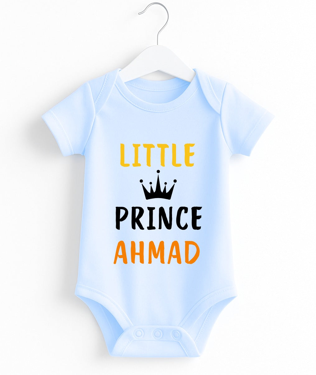 Little Prince Ahmad | Customize Baby Romper
