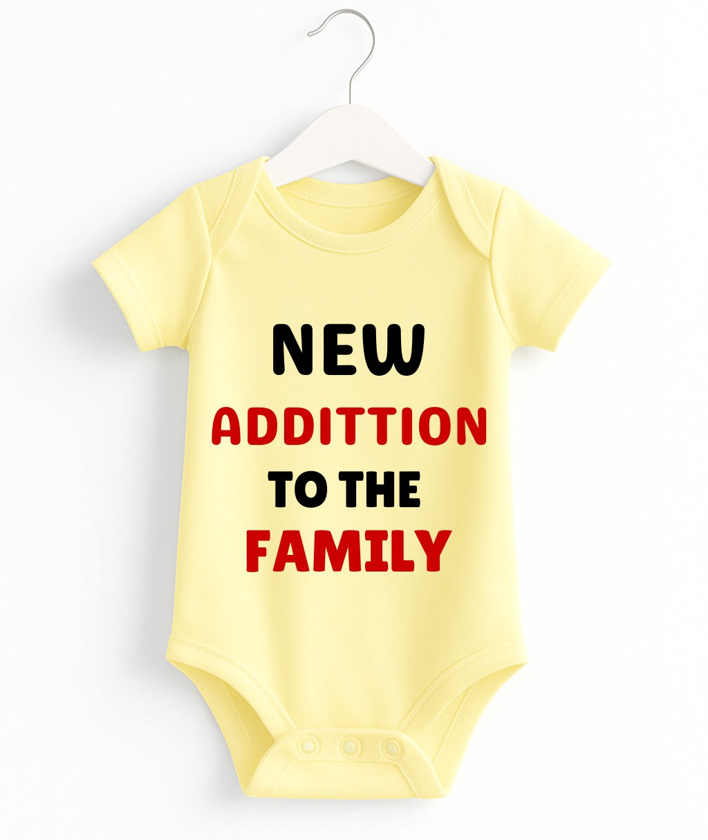 New Addition To The Family | Customize Baby Romper