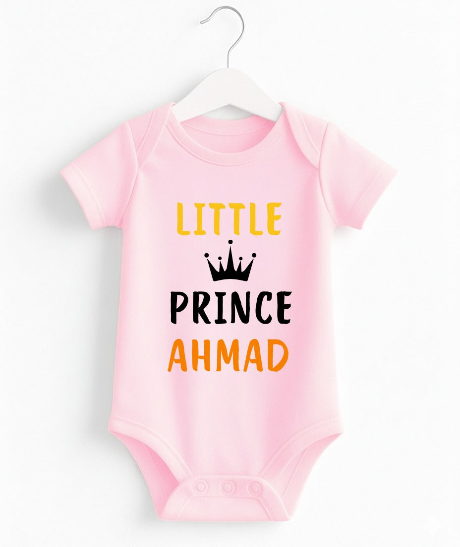 Little Prince Ahmad | Customize Baby Romper