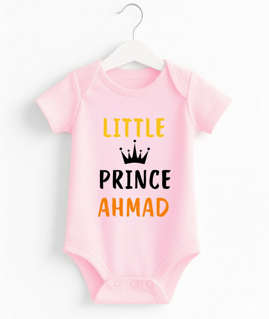 Little Prince Ahmad | Customize Baby Romper