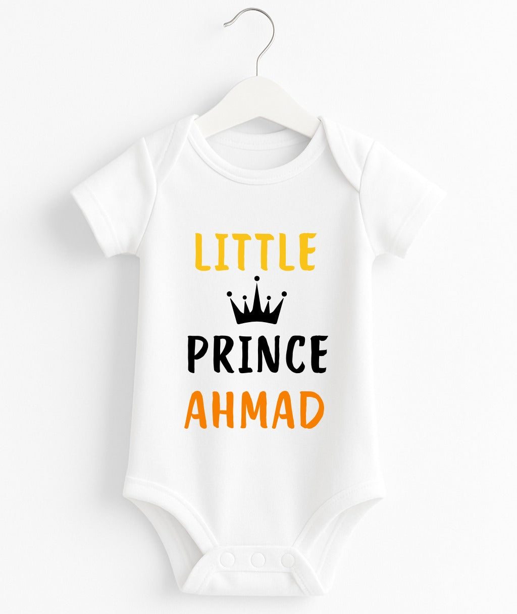 Little Prince Ahmad | Customize Baby Romper