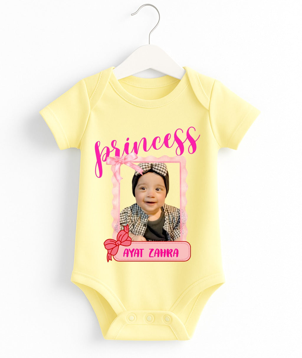 Custom Name And Pic Baby Romper | Personalized With Your Baby Pic And Name