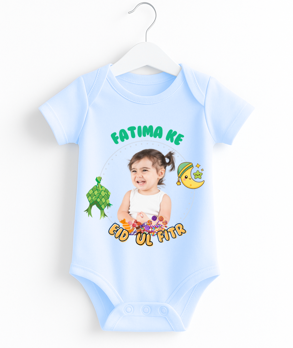 Customize Name & Pic Eid Ul Fitr Romper