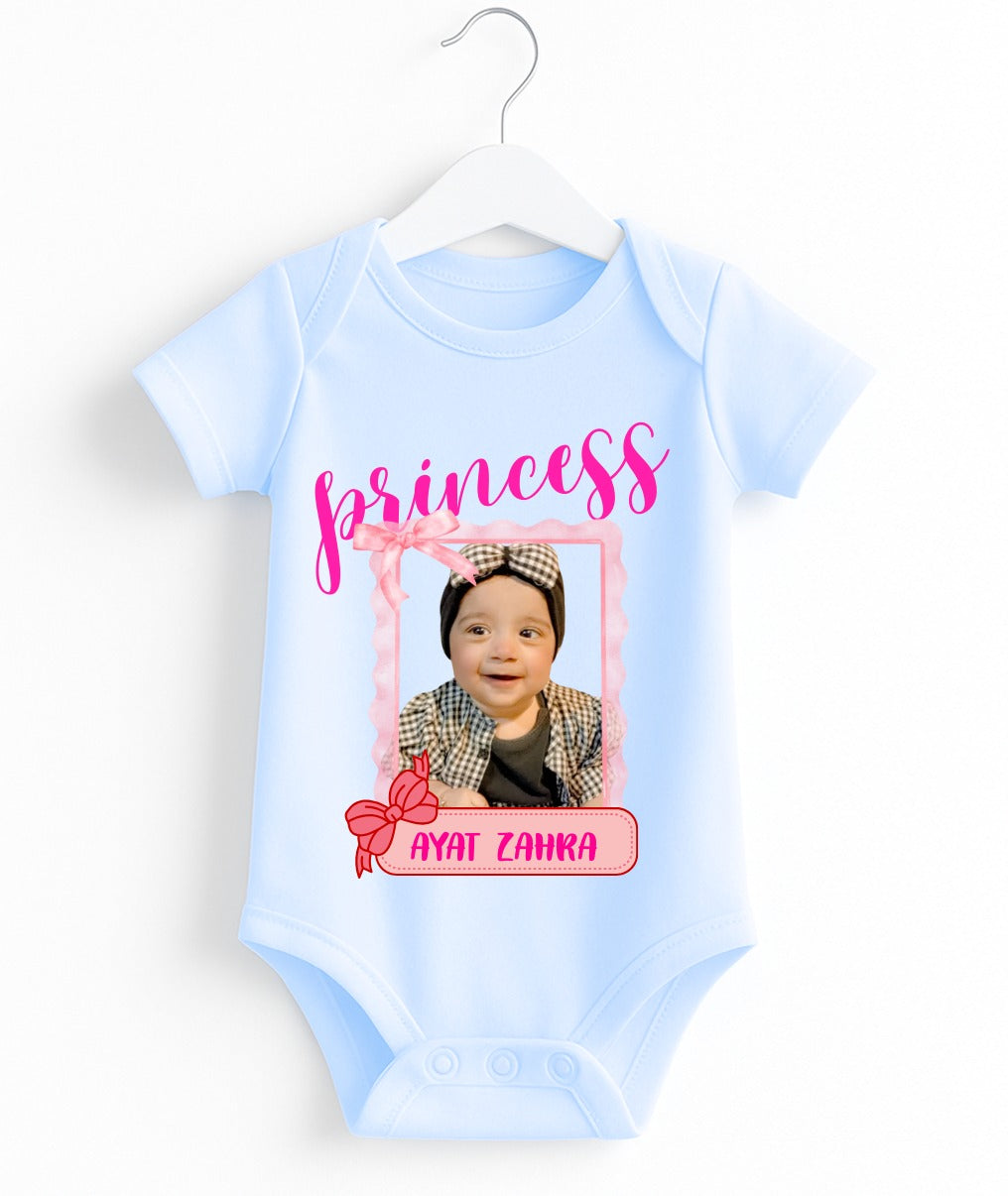 Custom Name And Pic Baby Romper | Personalized With Your Baby Pic And Name