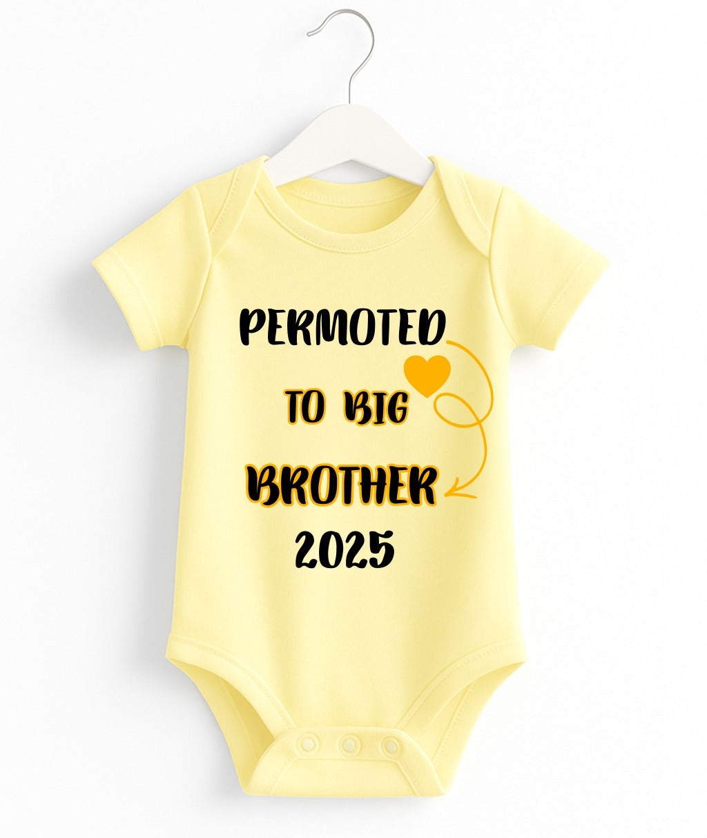 Permoted To Big Brother | Customize Baby Romper