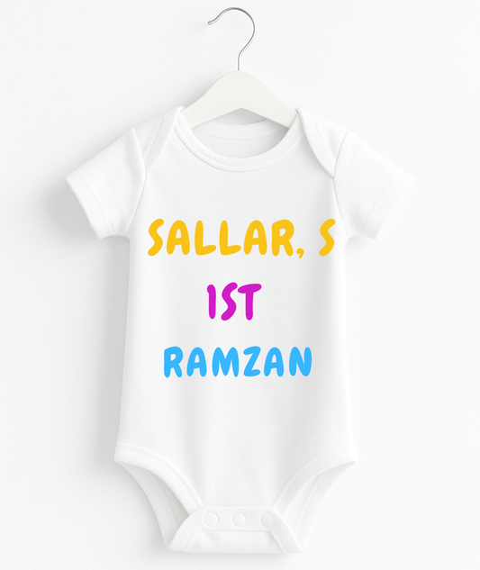 Customize  Name 1st Ramadan Romper