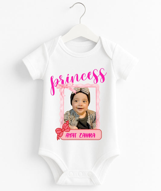 Custom Name And Pic Baby Romper | Personalized With Your Baby Pic And Name