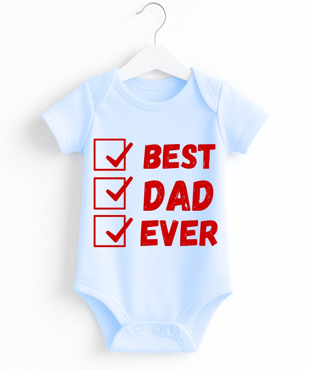 Best Dad Ever | Customize Baby Romper
