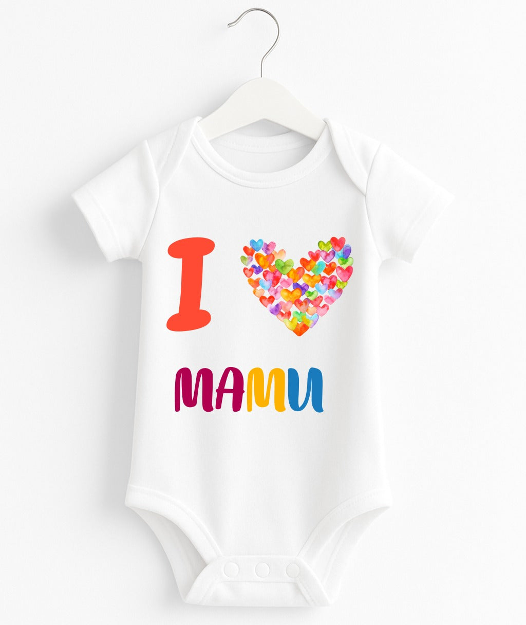 I Love Mamu | Customize Baby Romper