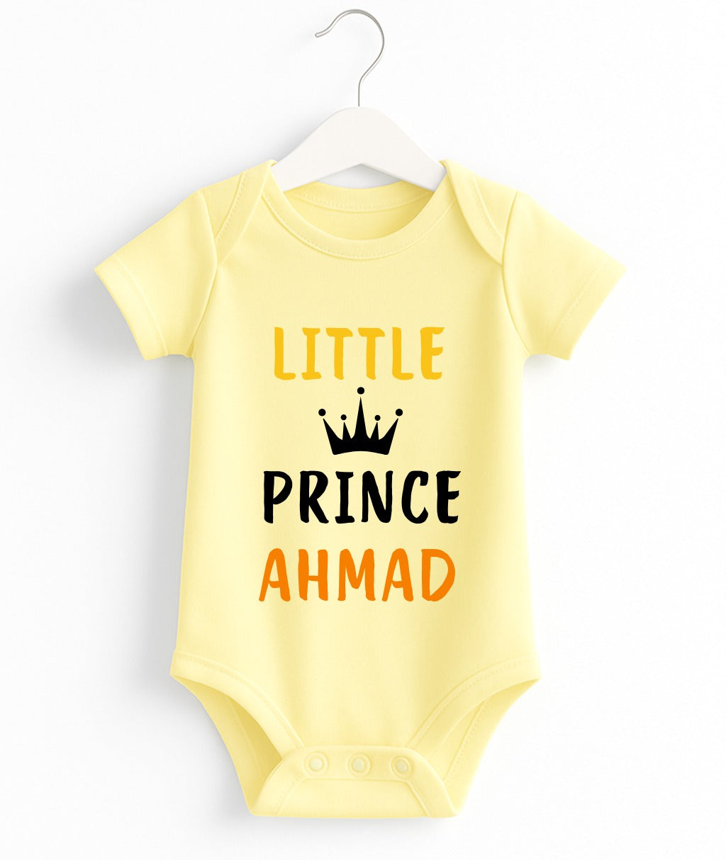 Little Prince Ahmad | Customize Baby Romper
